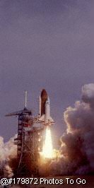 US Space shuttle lift off